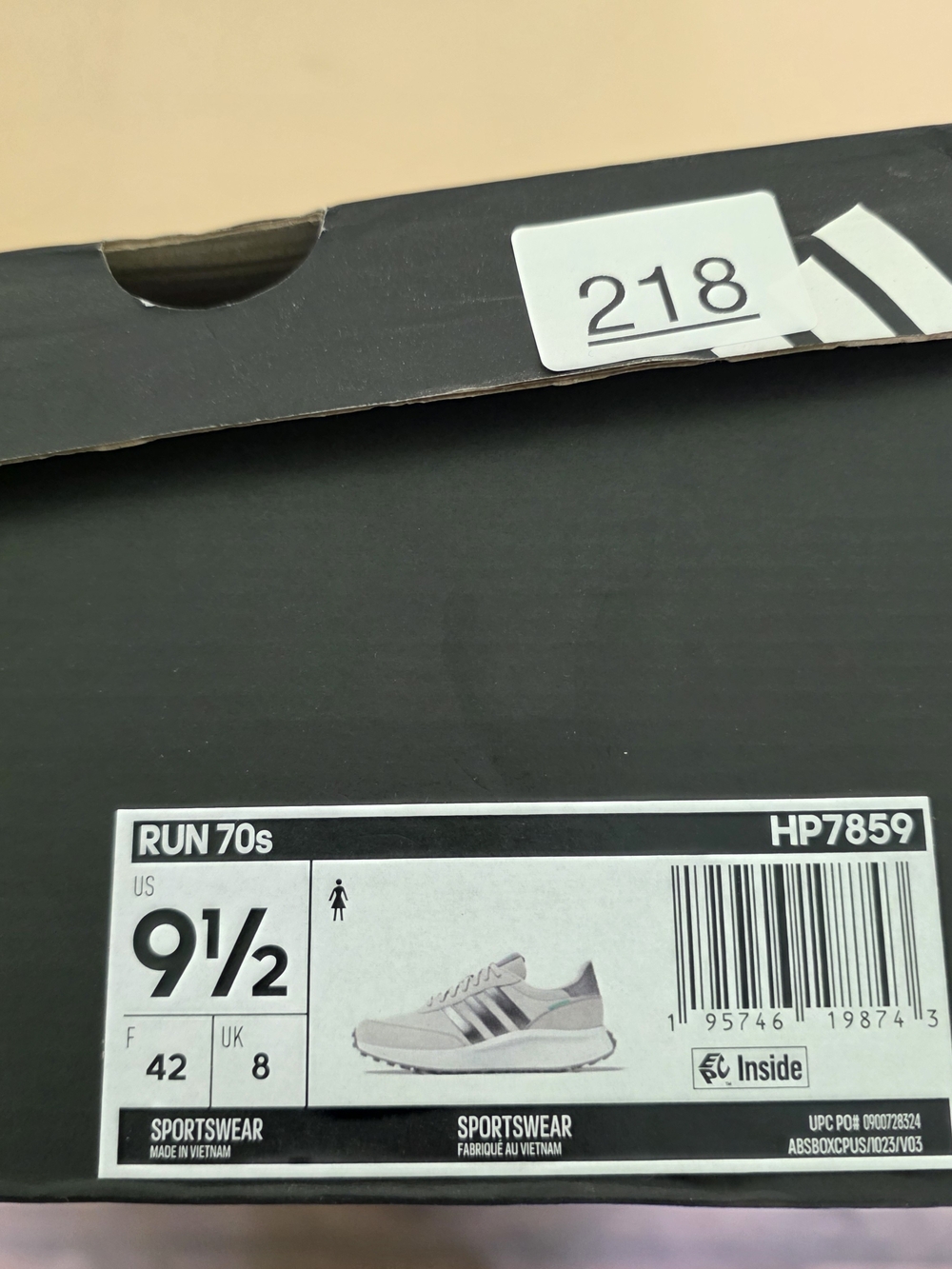 Adidas Women's Run 70's White & Gray Retro Runner Sneakers - Picture 3 of 9